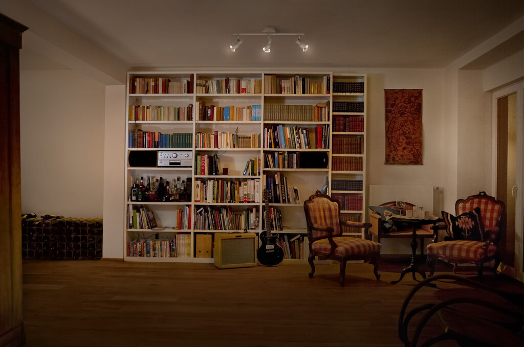 led spot in living room